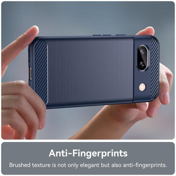 SKALO Google Pixel 8a Armor Carbon Stødsikker TPU-cover