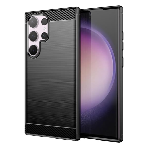 SKALO Samsung S24 Ultra Armor Carbon Stødsikker TPU-cover
