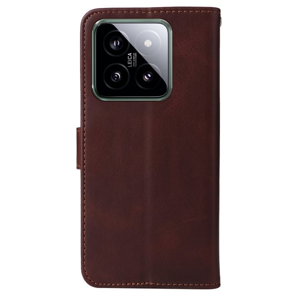 SKALO Xiaomi 14 5G PU-læder Pungetui