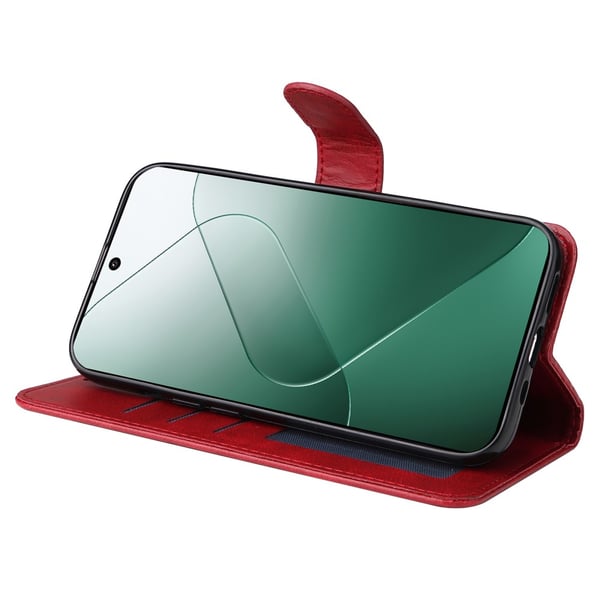 SKALO Xiaomi 14 5G PU-læder Pungetui