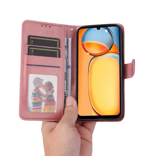 SKALO Xiaomi Redmi 13C 4G PU-læder Pungetui