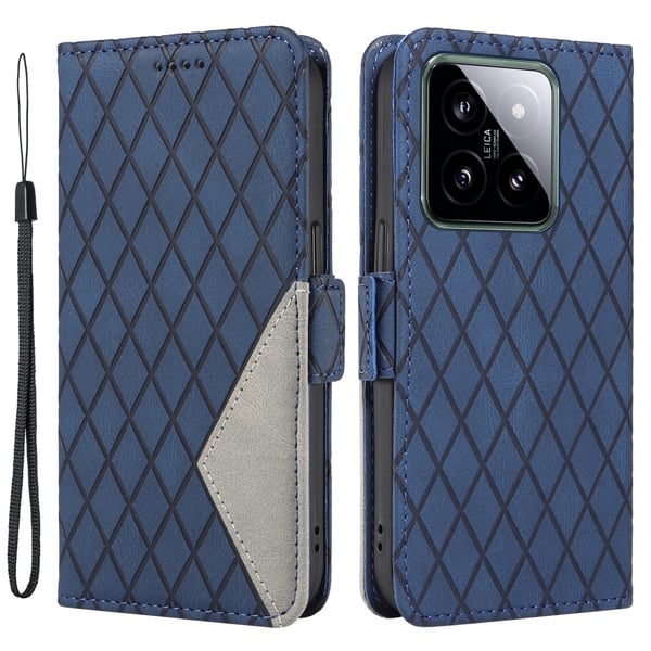 SKALO Xiaomi 14 5G Quiltet Pung - Blå