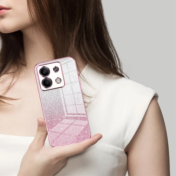 SKALO Xiaomi Redmi Note 13 5G Electroplating Farve Cover - Pink