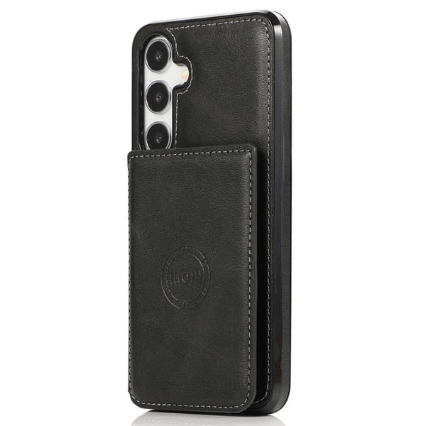 SKALO Samsung S24 PU-læder Cover med Pung - Sort