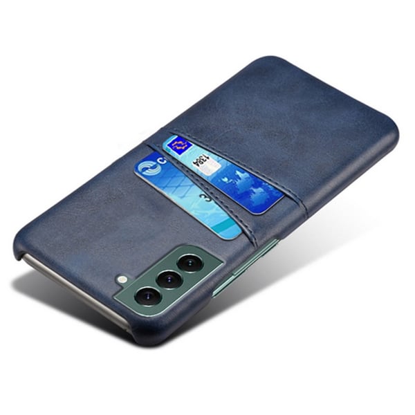 SKALO Samsung S24 PU-læder Cover med Pung - Blå