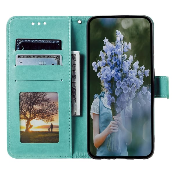 SKALO Xiaomi Redmi 13C 4G Mandala Flip Cover - Turkis