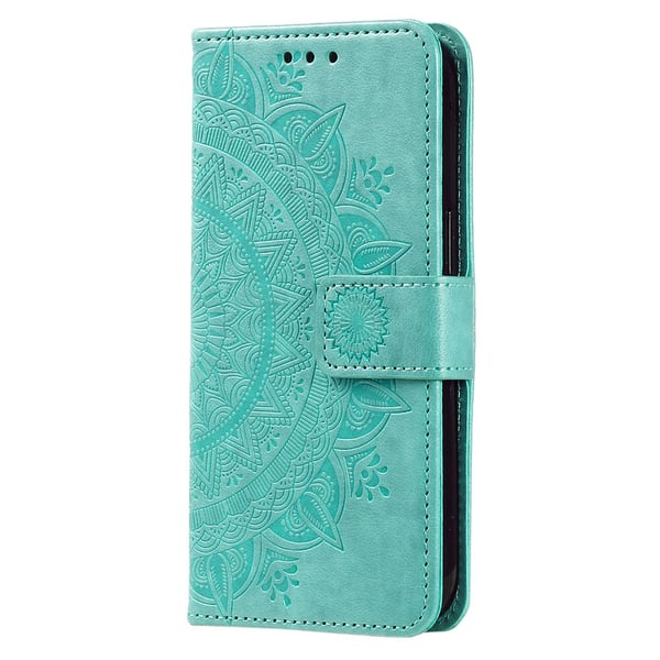 SKALO Xiaomi Redmi 13C 4G Mandala Flip Cover - Turkis