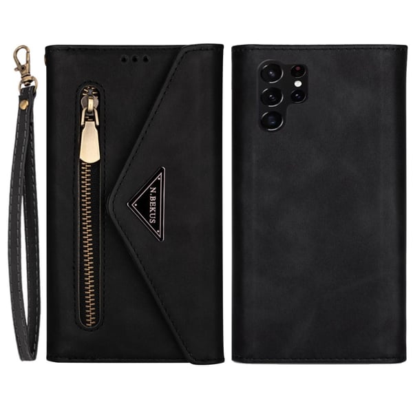 SKALO Samsung S24 Ultra Evelope Clutch 8-Lokeroa - Musta