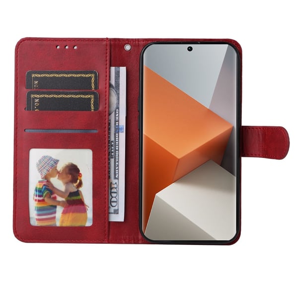 SKALO Xiaomi Redmi Note 13 Pro+ PU-læder Pungetui