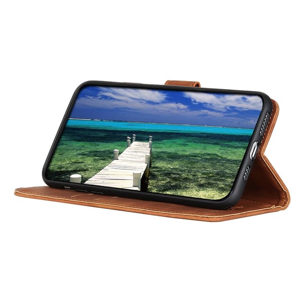 SKALO OnePlus 12 5G KHAZNEH Pungetui i PU-læder - Brun