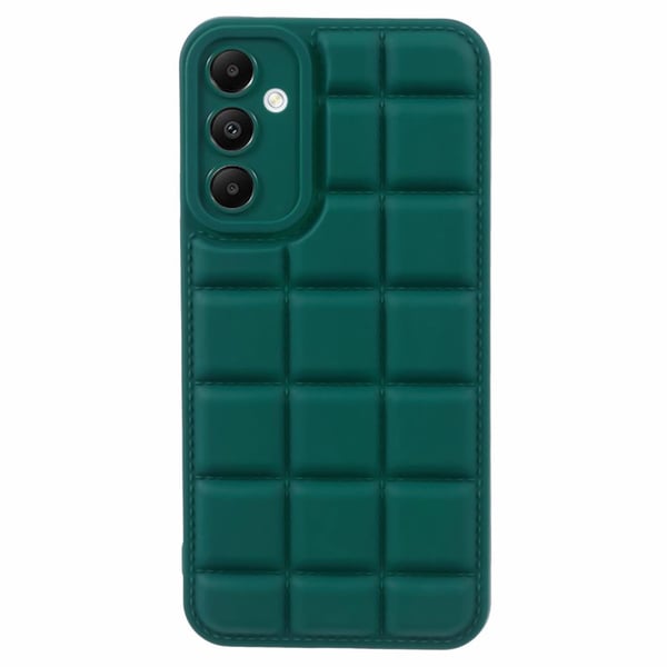 SKALO Samsung A15 4G Puffer Bumper TPU-Cover - Grøn