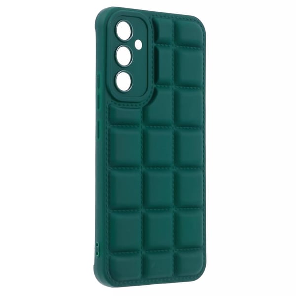 SKALO Samsung A15 4G Puffer Bumper TPU-Cover - Grøn