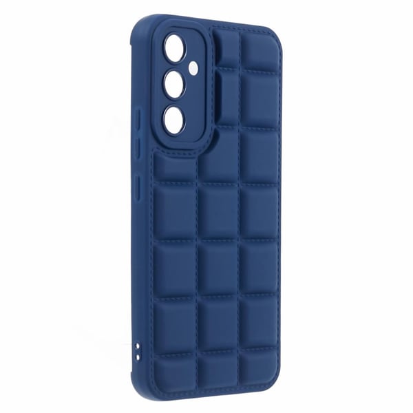 SKALO Samsung A15 4G Puffer Bumper TPU-Cover - Mørkeblå