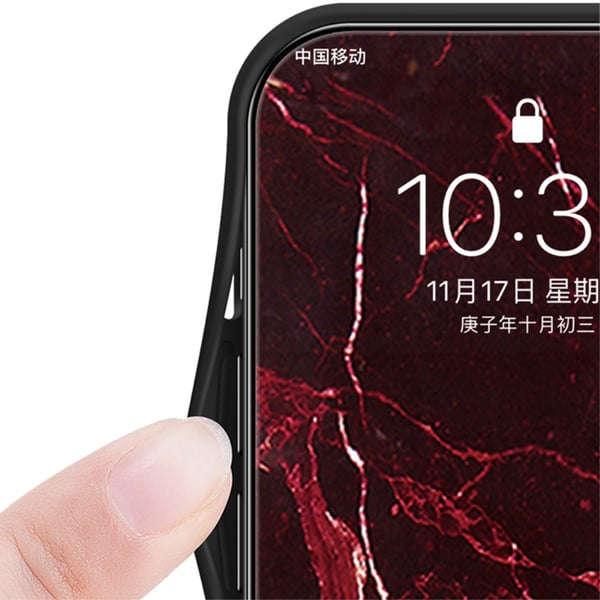 SKALO Xiaomi Redmi Note 13 5G Marmor hærdet glas TPU Cover - #2