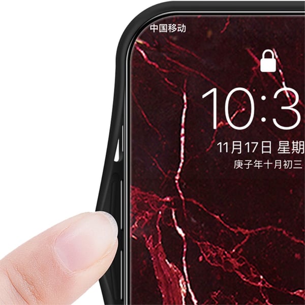 SKALO Samsung S24+ Marmor hærdet glas TPU Cover - #2