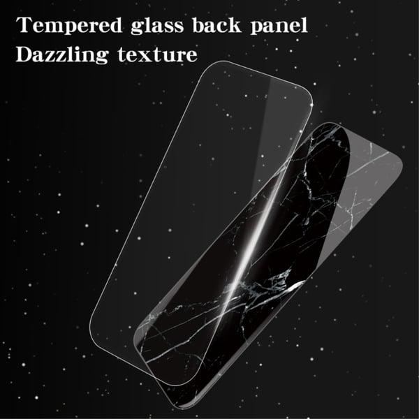 SKALO Samsung S24+ Marmor hærdet glas TPU Cover - #4