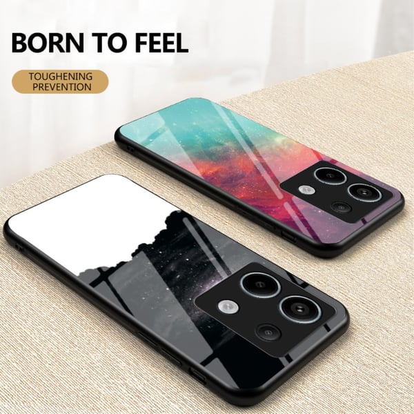 SKALO Xiaomi Redmi Note 13 Pro 5G Sky Hærdet glas TPU Cover - #3