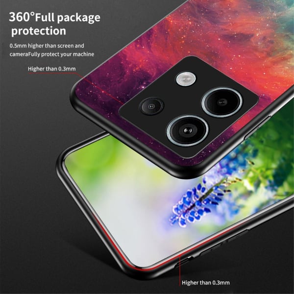 SKALO Xiaomi Redmi Note 13 Pro 5G Sky Hærdet glas TPU Cover - #3