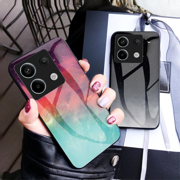 SKALO Xiaomi Redmi Note 13 Pro 5G Sky Hærdet glas TPU Cover - #3