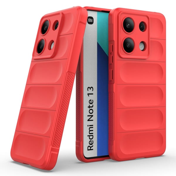 SKALO Xiaomi Redmi Note 13 4G Rugged Bumpers TPU-Cover - Rød