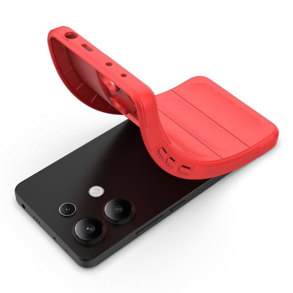 SKALO Xiaomi Redmi Note 13 4G Rugged Bumpers TPU-Cover - Rød