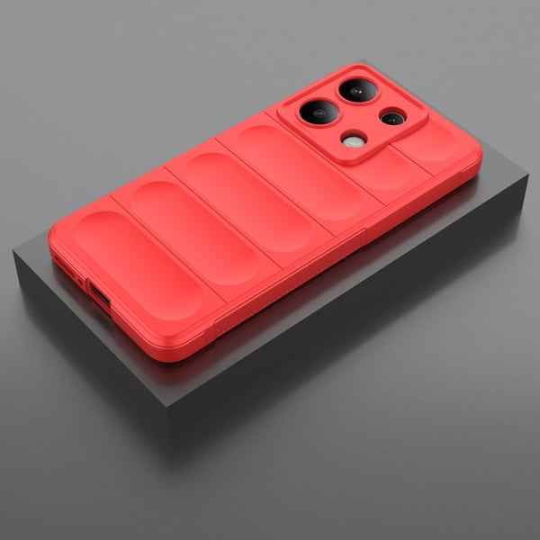 SKALO Xiaomi Redmi Note 13 4G Rugged Bumpers TPU-Cover - Rød