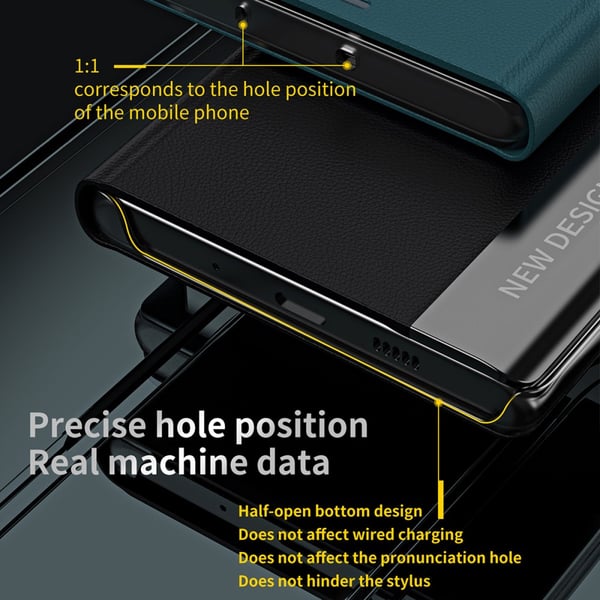 SKALO Xiaomi Redmi Note 13 Pro 5G Ultraslim PU læderetui - Grøn