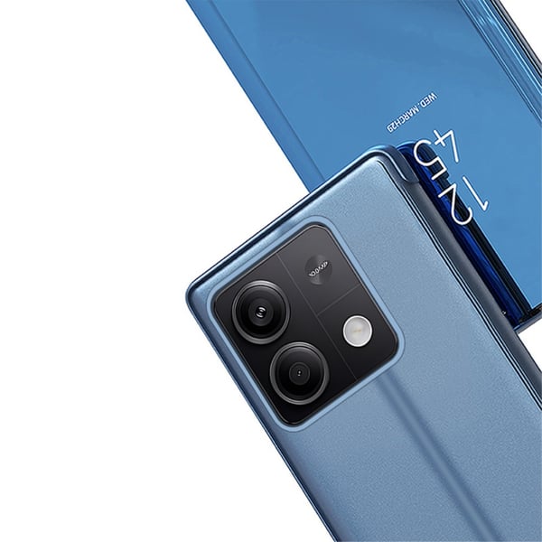 SKALO Xiaomi Redmi Note 13 5G Clear View Flip Cover - Blå