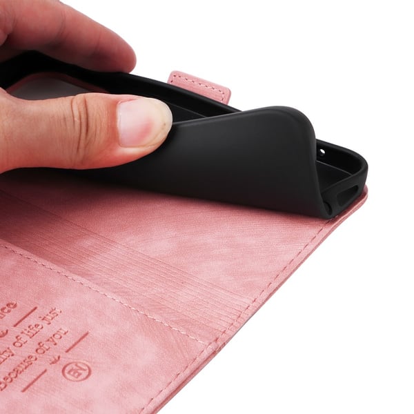 SKALO Xiaomi Redmi Note 13 5G BETOPNICE 001 Pungetui i PU-læder - Pink