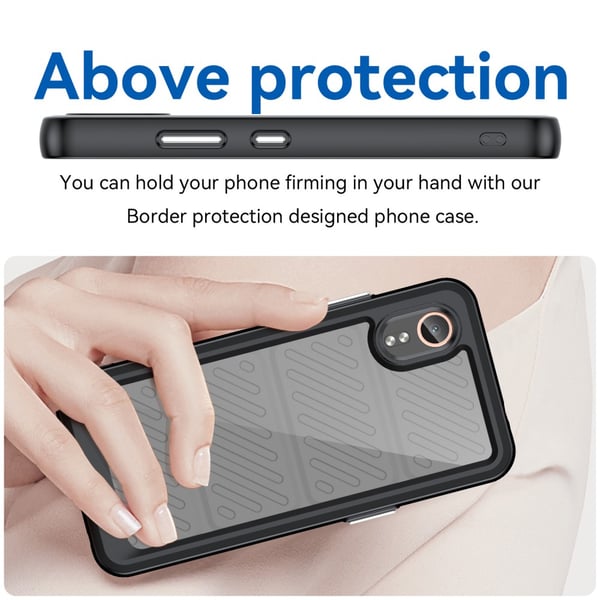 SKALO Samsung Xcover 7 Armor Hybrid Bumper Cover - Sort
