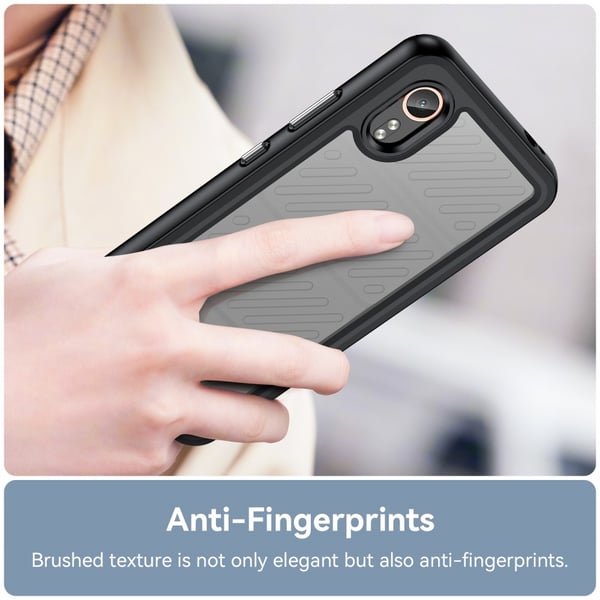 SKALO Samsung Xcover 7 Armor Hybrid Bumper Cover - Sort