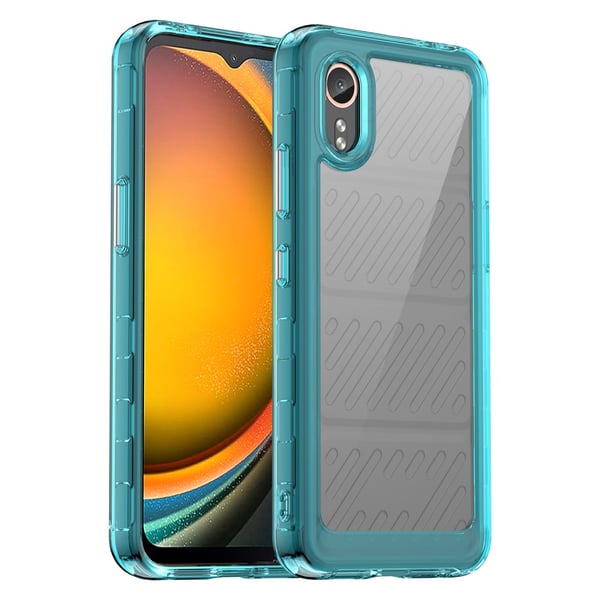 SKALO Samsung Xcover 7 Armor Hybrid Bumper Suojakuori - Turkoosi