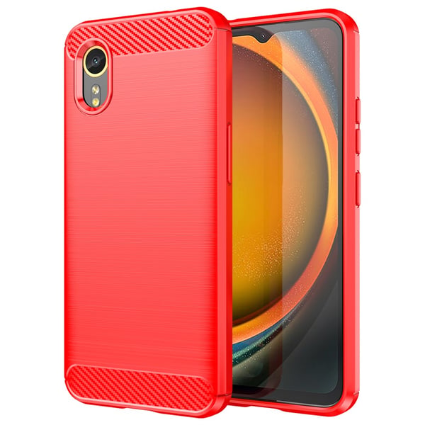 SKALO Samsung Xcover 7 Armor Carbon Iskunkestävä TPU suojakuori SKALO Samsung Xcover 7 Armor Carbon Iskunkestävä TPU suojakuori
