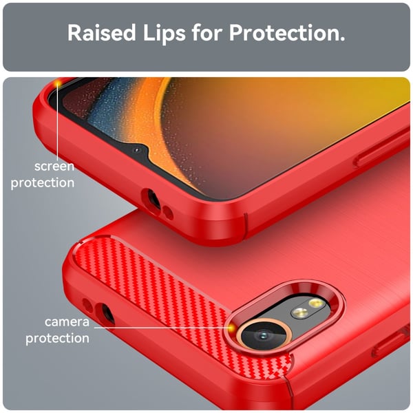 SKALO Samsung Xcover 7 Armor Carbon Stødsikker TPU-cover