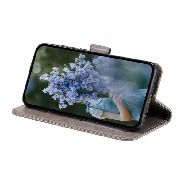 SKALO Sony Xperia 10 VI Mandala lompakkokotelo - Harmaa