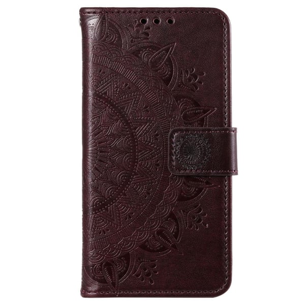 SKALO Sony Xperia 10 VI Mandala Flip Cover - Brun