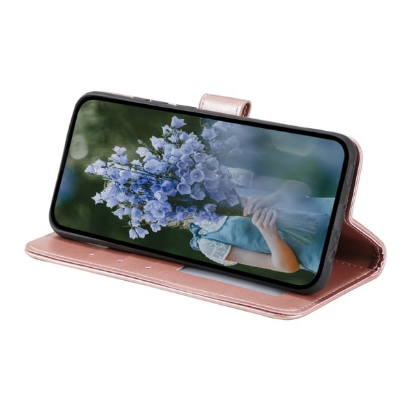 SKALO Sony Xperia 1 VI Mandala lompakkokotelo - Ruusukulta
