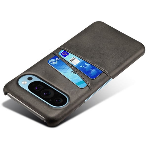 SKALO Google Pixel 9/9 Pro PU-læder Cover med Pung - Sort