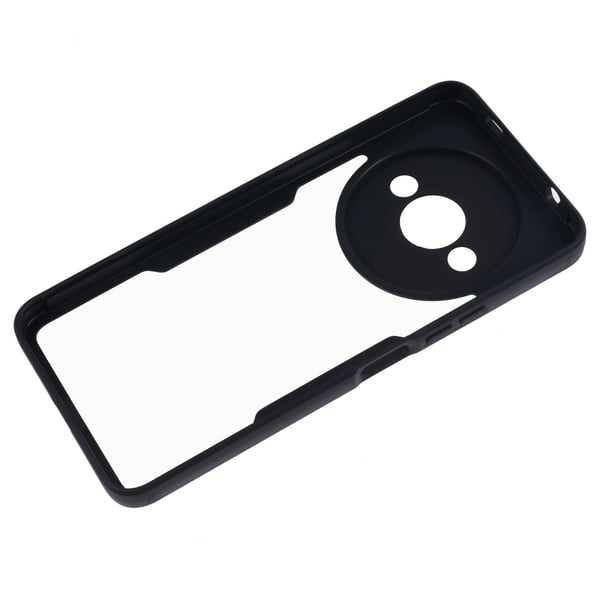 SKALO Xiaomi Redmi A3 Stødsikker Clear Hybrid Cover + Skaermbeskyttelse - Sort