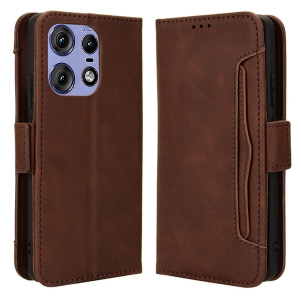 SKALO Motorola Edge 50 Pro 5G 6-RUM Pungetaske - Brun