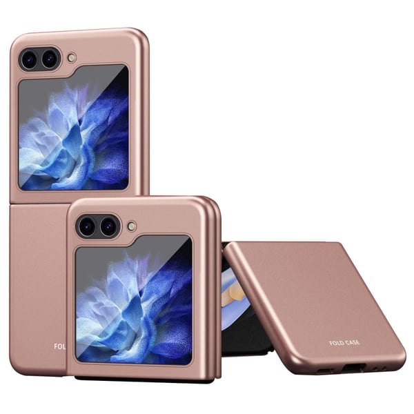 SKALO Samsung Z Flip6 Ultratynd Skin-touch Fold Cover - Rosa guld