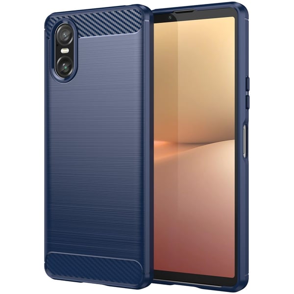 SKALO Sony Xperia 10 VI Armor Carbon Stødsikker TPU-cover