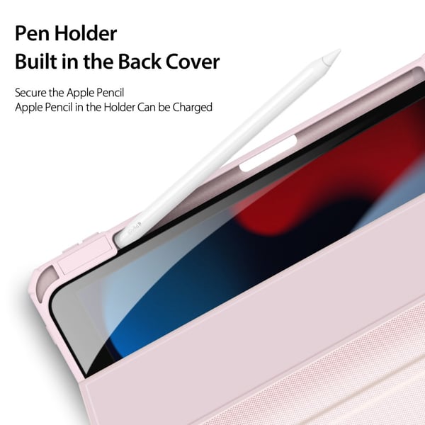 DUX DUCIS iPad 10.9 (2022) TOBY Series Trifold Flip Cover - Pink