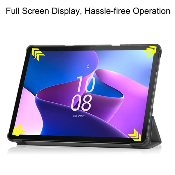 SKALO Lenovo Tab M10 (Gen 3) Trifold Suojakotelo - Harmaa