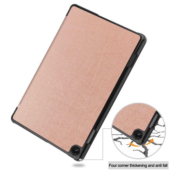 SKALO Lenovo Tab M10 (Gen 3) Trifold Flip Cover - Rosa guld