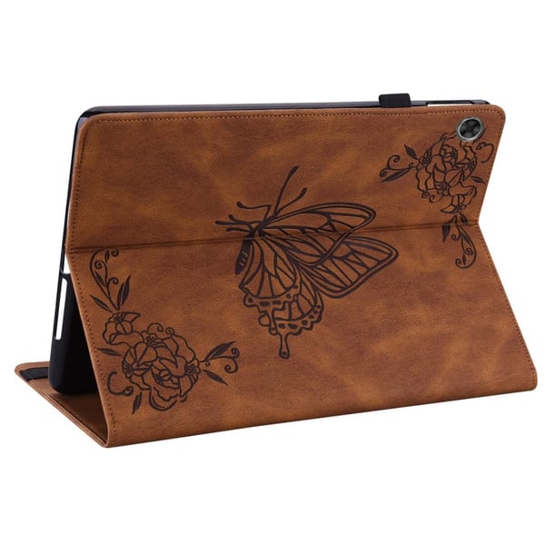 SKALO Lenovo Tab M7 (Gen 3) Mandala Butterfly Flip Cover - Brun