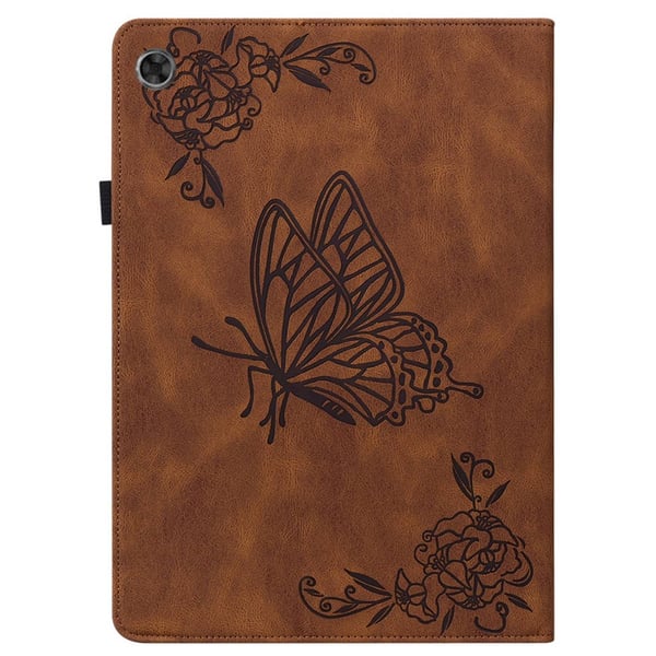 SKALO Lenovo Tab M7 (Gen 3) Mandala Butterfly Flip Cover - Brun