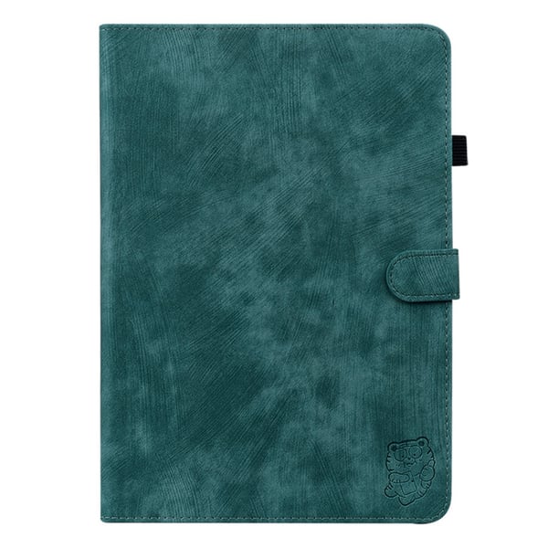 SKALO Xiaomi Pad 6 Cute Tiger PU-læder Flip Cover - Grøn