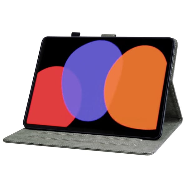 SKALO Xiaomi Pad 6 Cute Tiger PU-læder Flip Cover - Sort