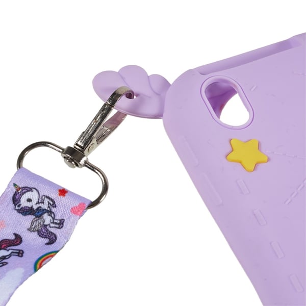 SKALO iPad 10.2 Stødresistent Unicorn Rainbow silikone Cover - Lilla